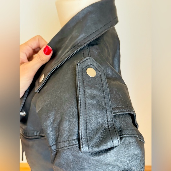 Wilsons Cropped Moto Leather Jacket 🖤 - Picture 3 of 11